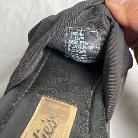 2000's Y2K Candies Platform Sandals Fabric Chunky Black Size 4 Women's - Picture 6 of 6